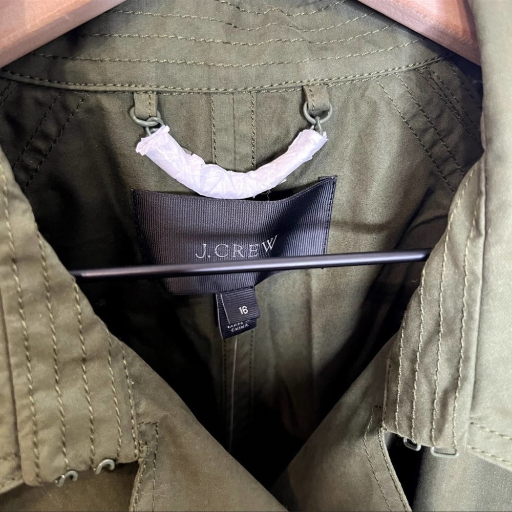J. Crew Stylish Military Chic Belted Trench Coat/Jacket - Picture 4 of 9